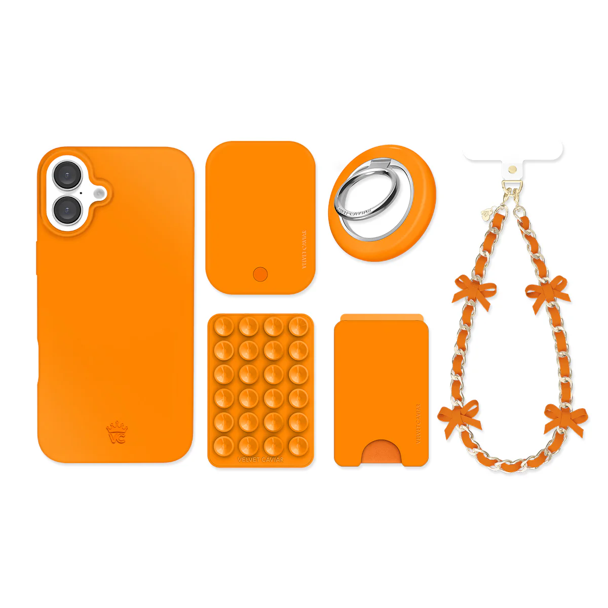Pumpkin Spice Orange iPhone Bundle Set - Image 9