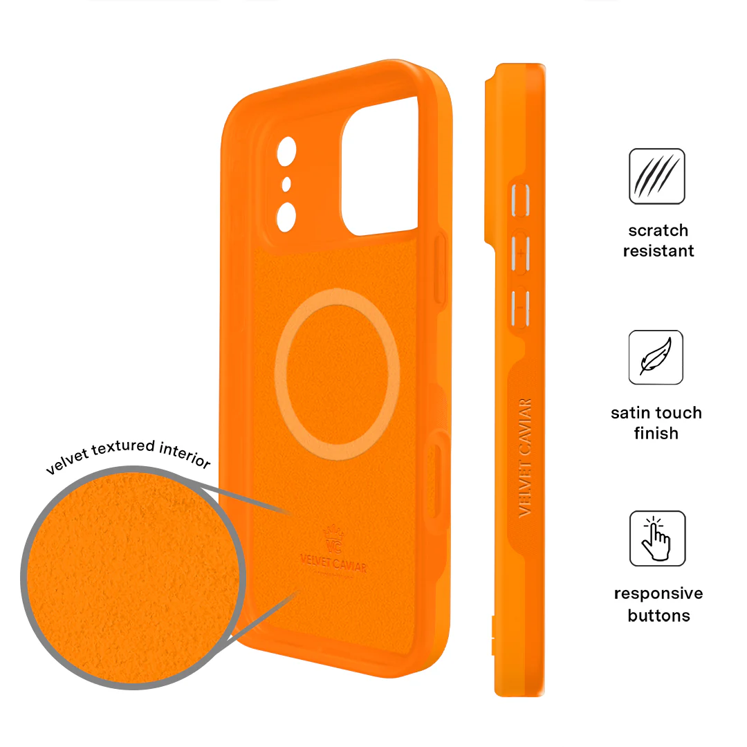 Pumpkin Spice Orange iPhone Case - Image 11