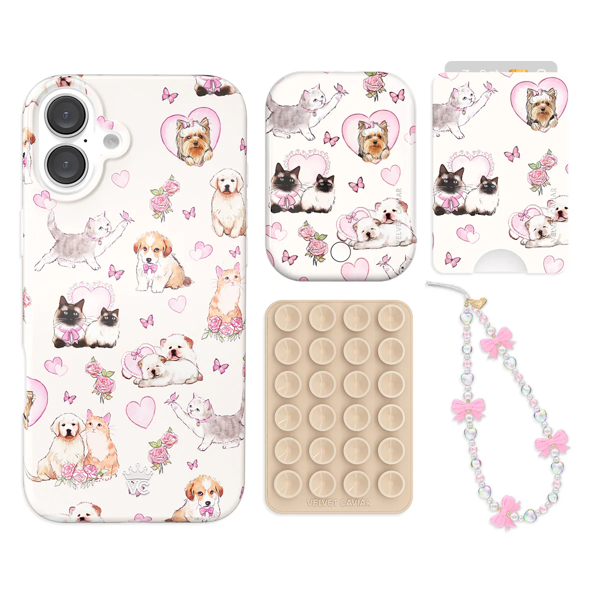 Puppies and Kittens iPhone Bundle Set - Wallet