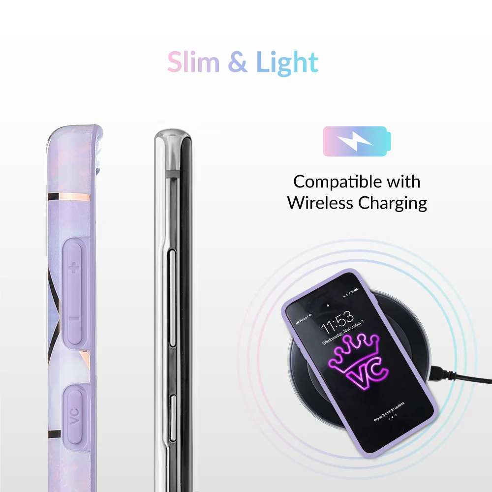 Purple Geometric Marble Samsung Case - Image 25