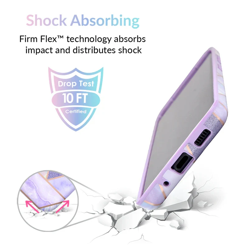 Purple Geometric Marble Samsung Case - Image 33