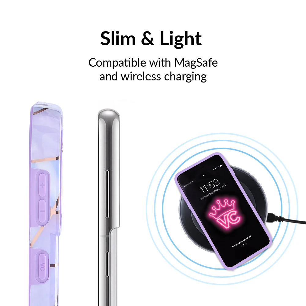 Purple Geometric Marble Samsung Case - Image 56