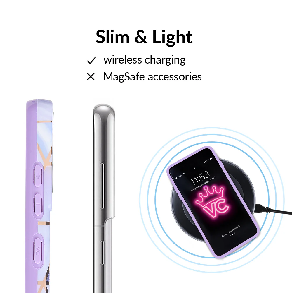 Purple Geometric Marble Samsung Case - Image 66