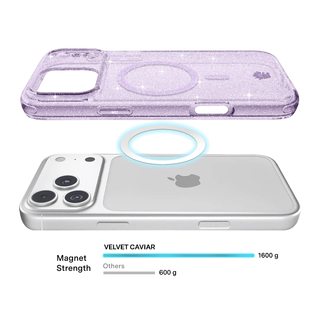 Lilac Stardust Glitter iPhone Case - Image 155