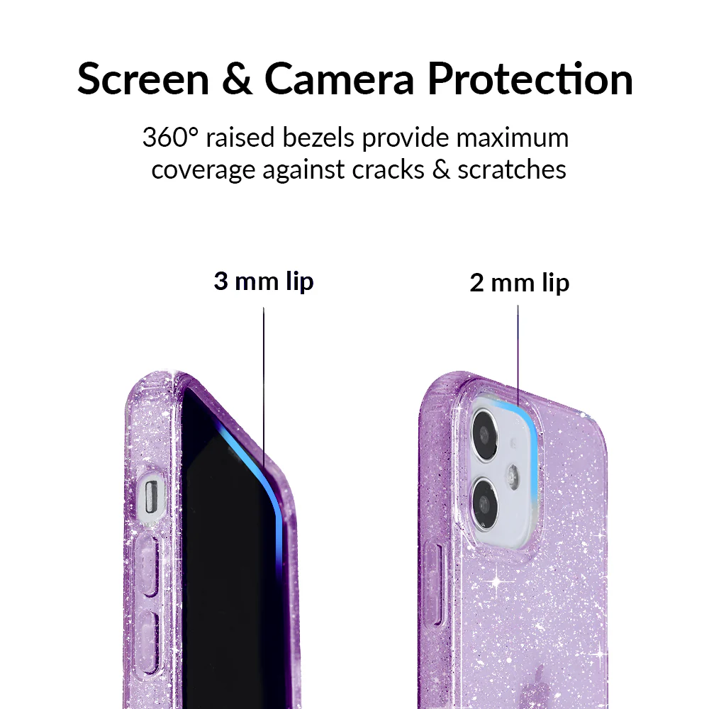 Lilac Stardust Glitter iPhone Case - Image 17