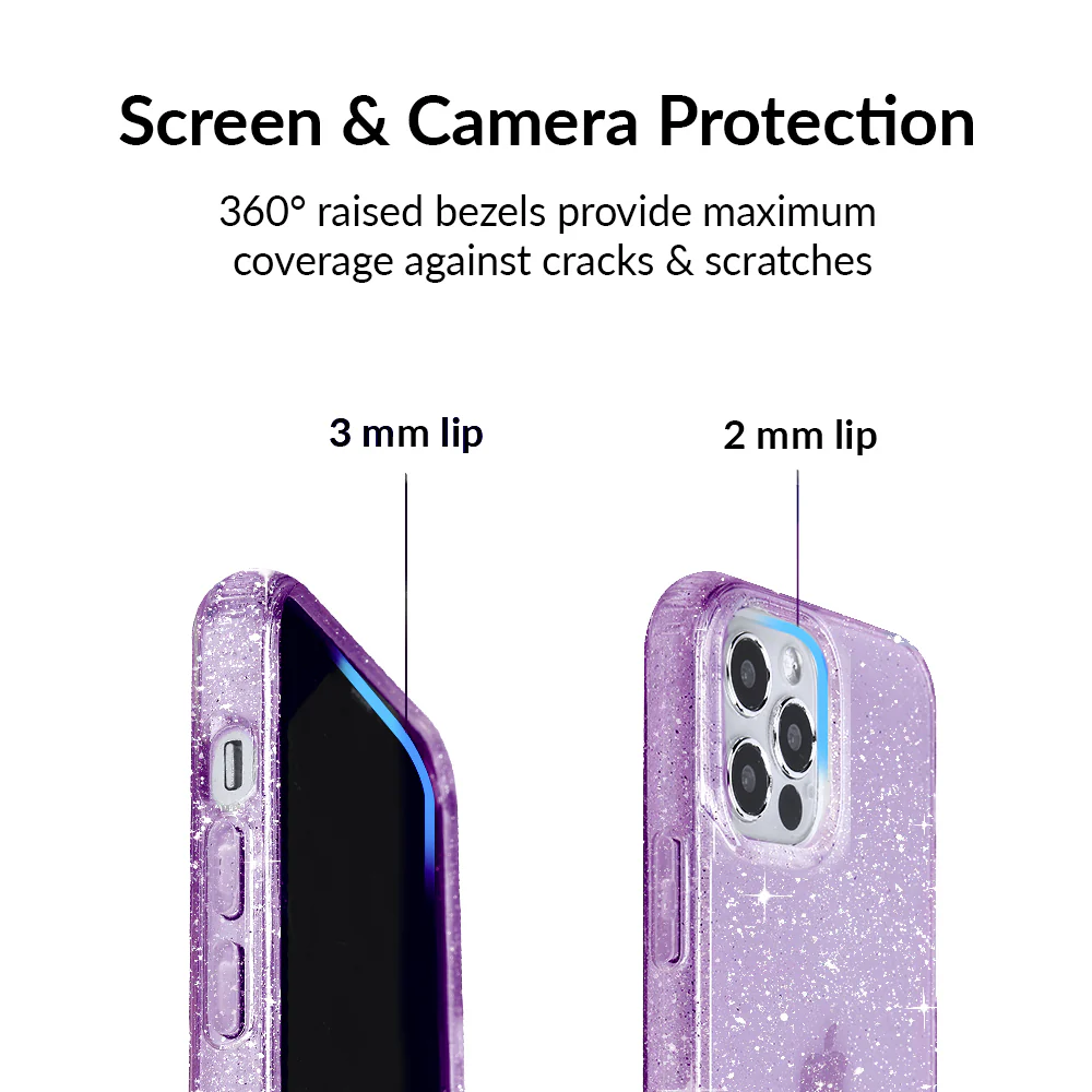 Lilac Stardust Glitter iPhone Case - Image 27