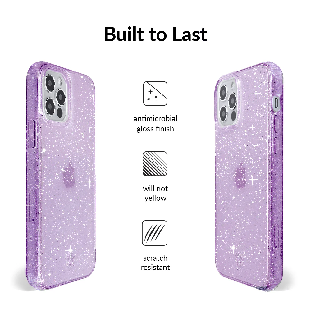 Lilac Stardust Glitter iPhone Case - Image 29