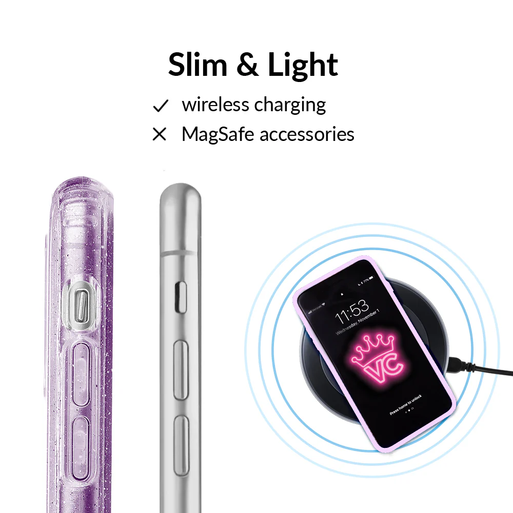 Lilac Stardust Glitter iPhone Case - Image 40