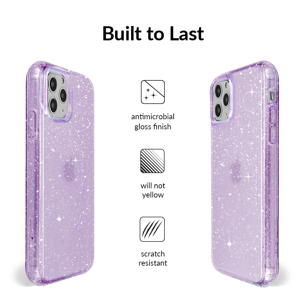 Lilac Stardust Glitter iPhone Case - Image 44