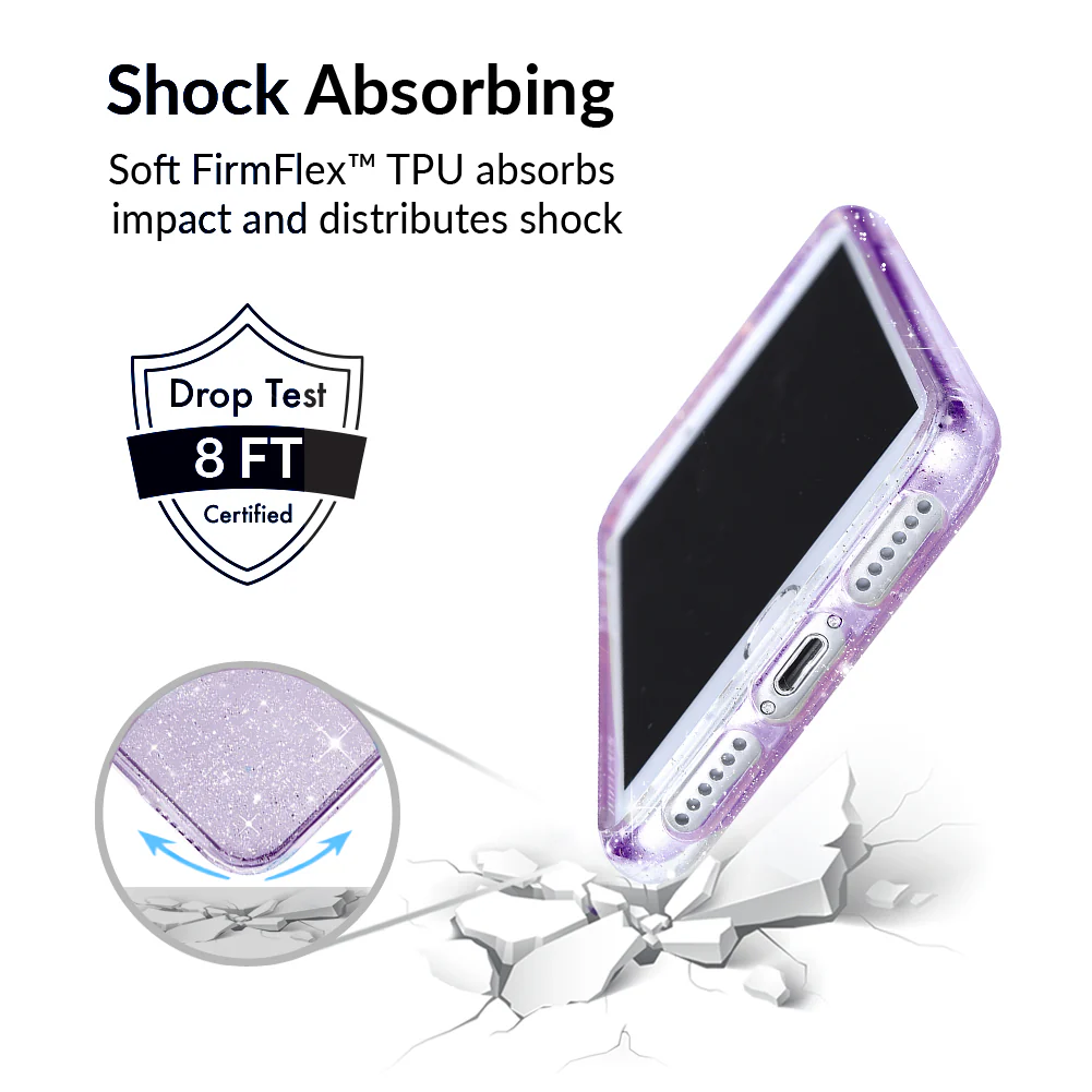 Lilac Stardust Glitter iPhone Case - Image 68