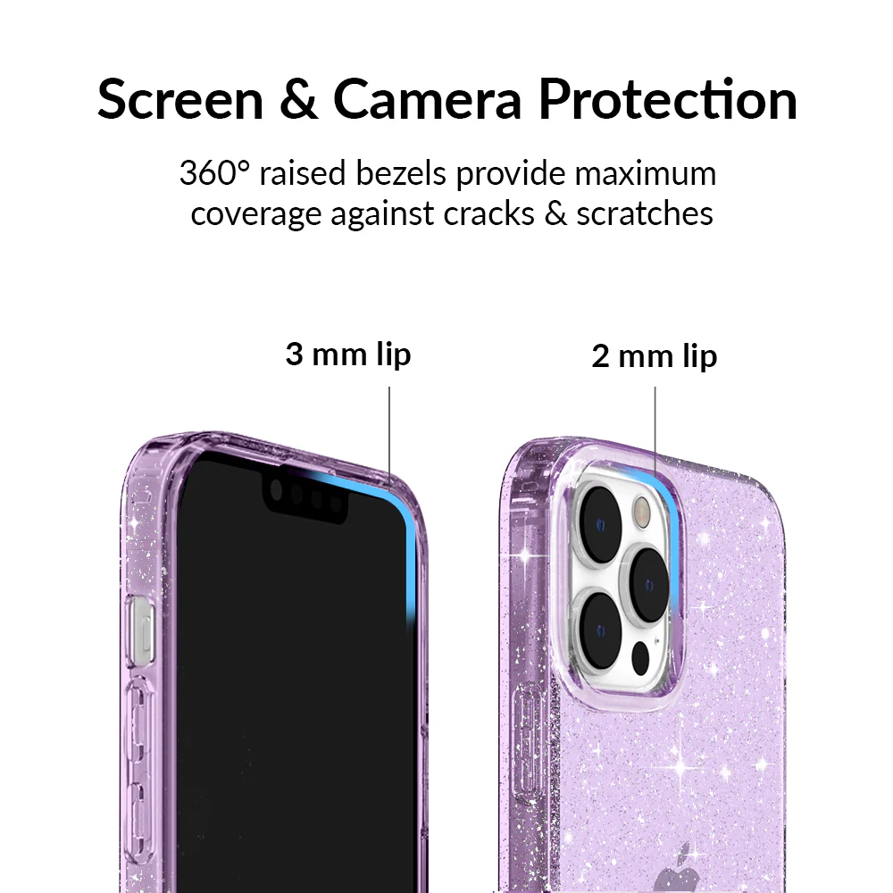 Lilac Stardust Glitter iPhone Case - Image 83
