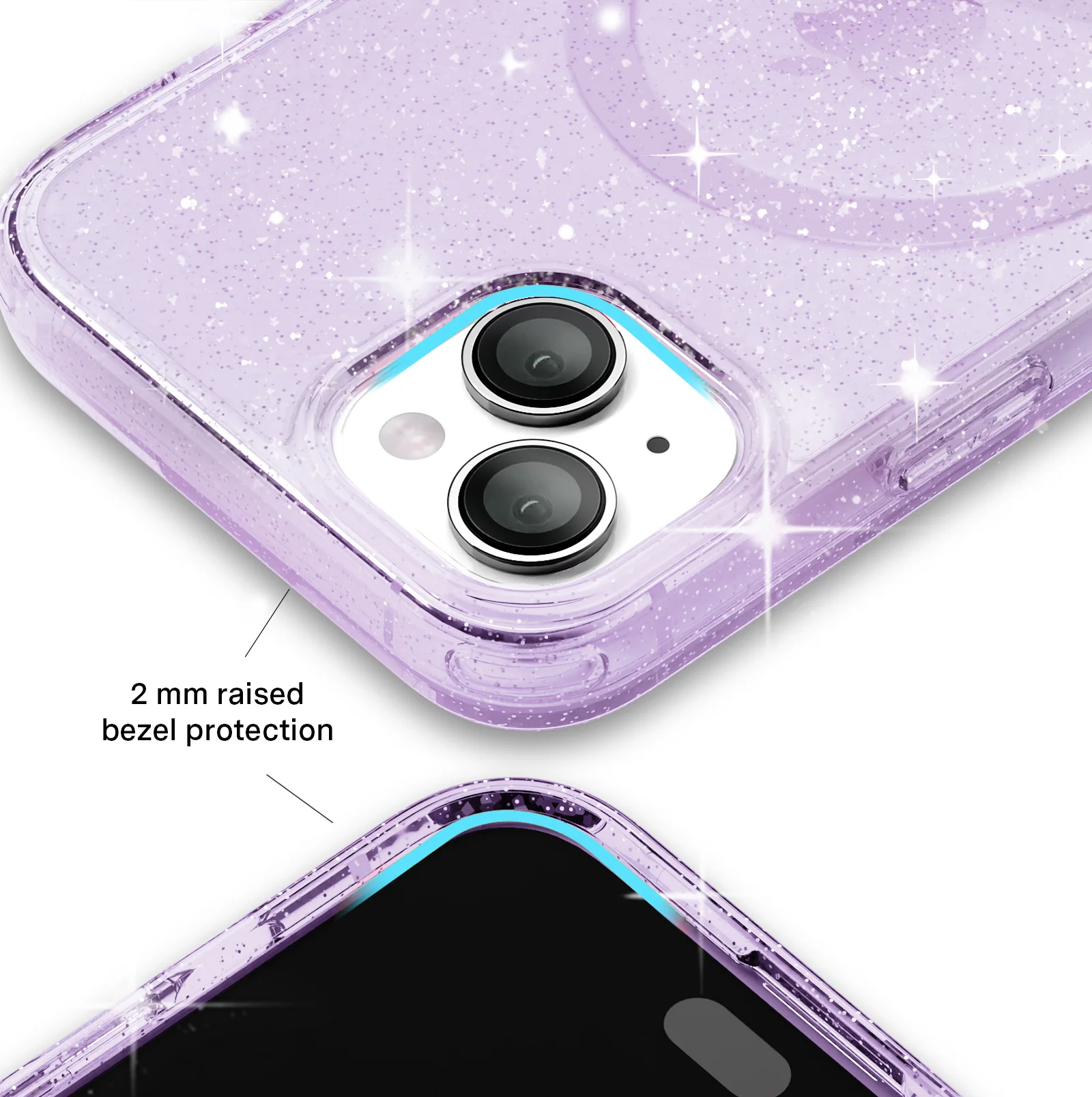 Lilac Stardust Glitter iPhone Case - Image 98