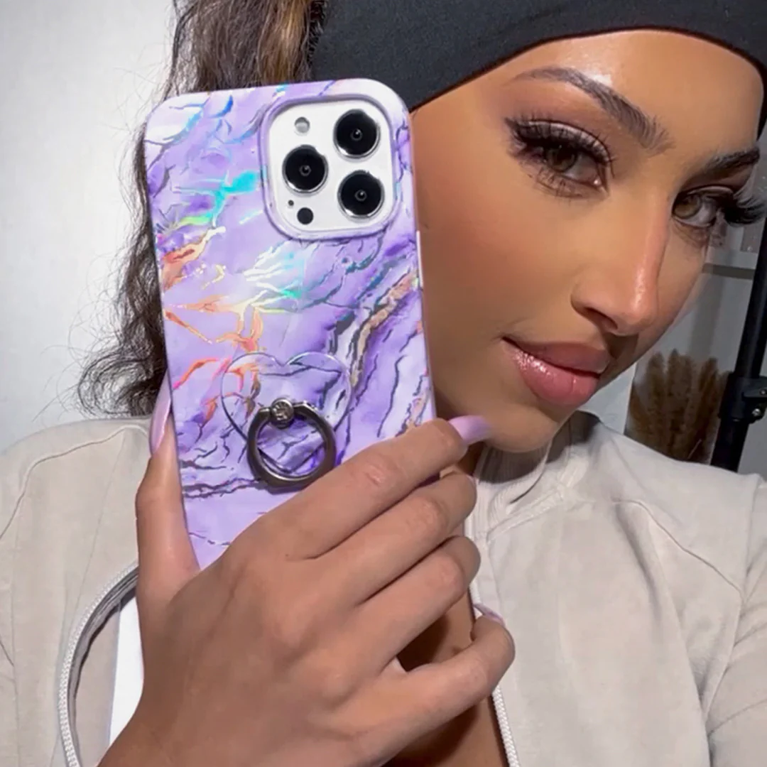 Purple Holo Moonstone iPhone Case - Image 68
