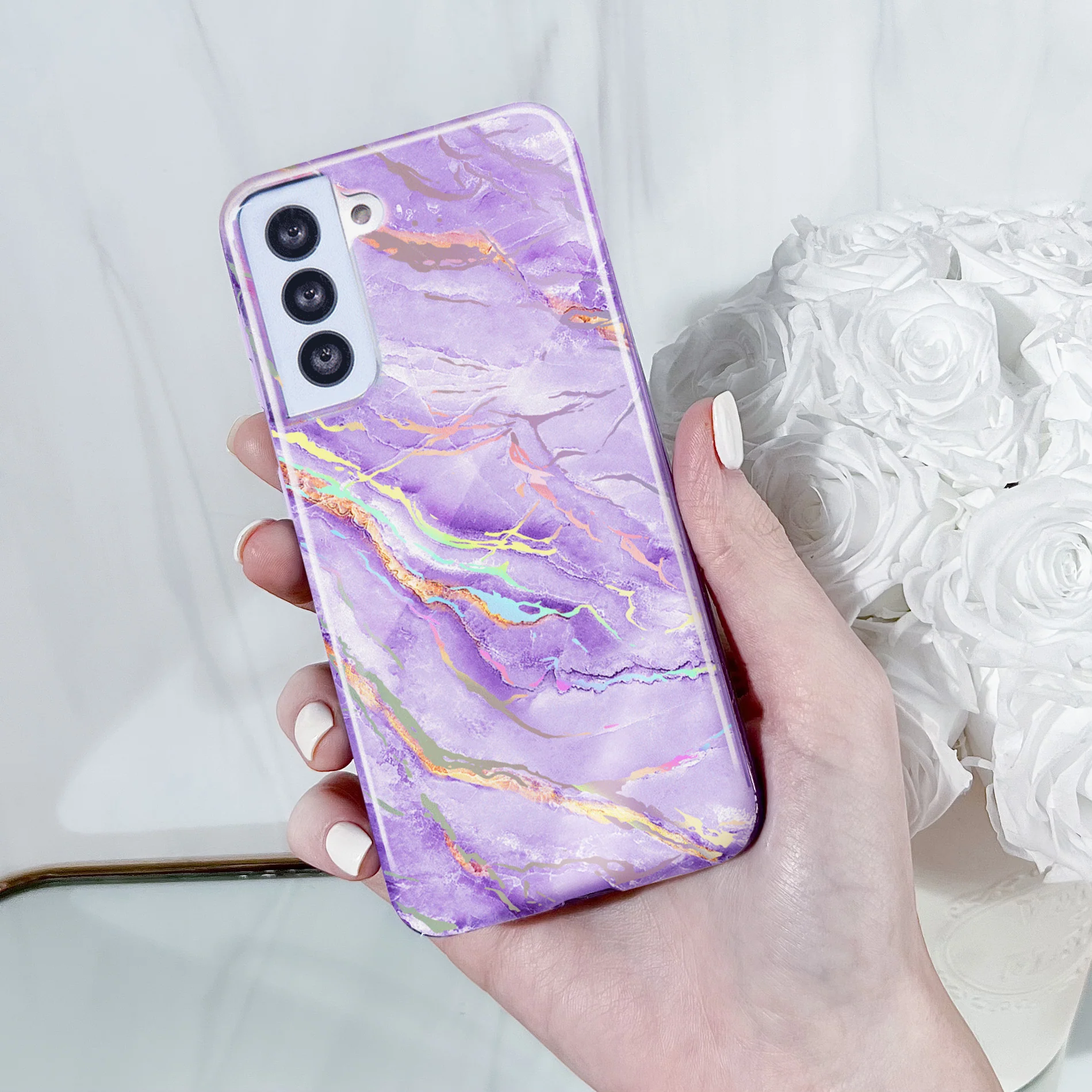 Purple Holo Moonstone Samsung Case - Image 26