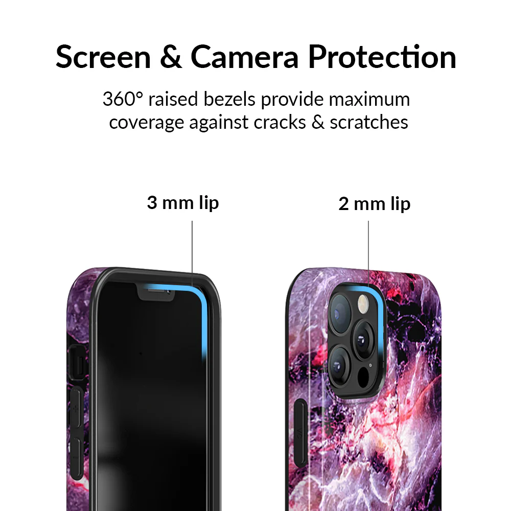 Purple Stone Marble iPhone Case - Image 74