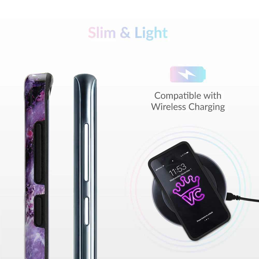 Purple Stone Marble Samsung Galaxy Case - Image 25