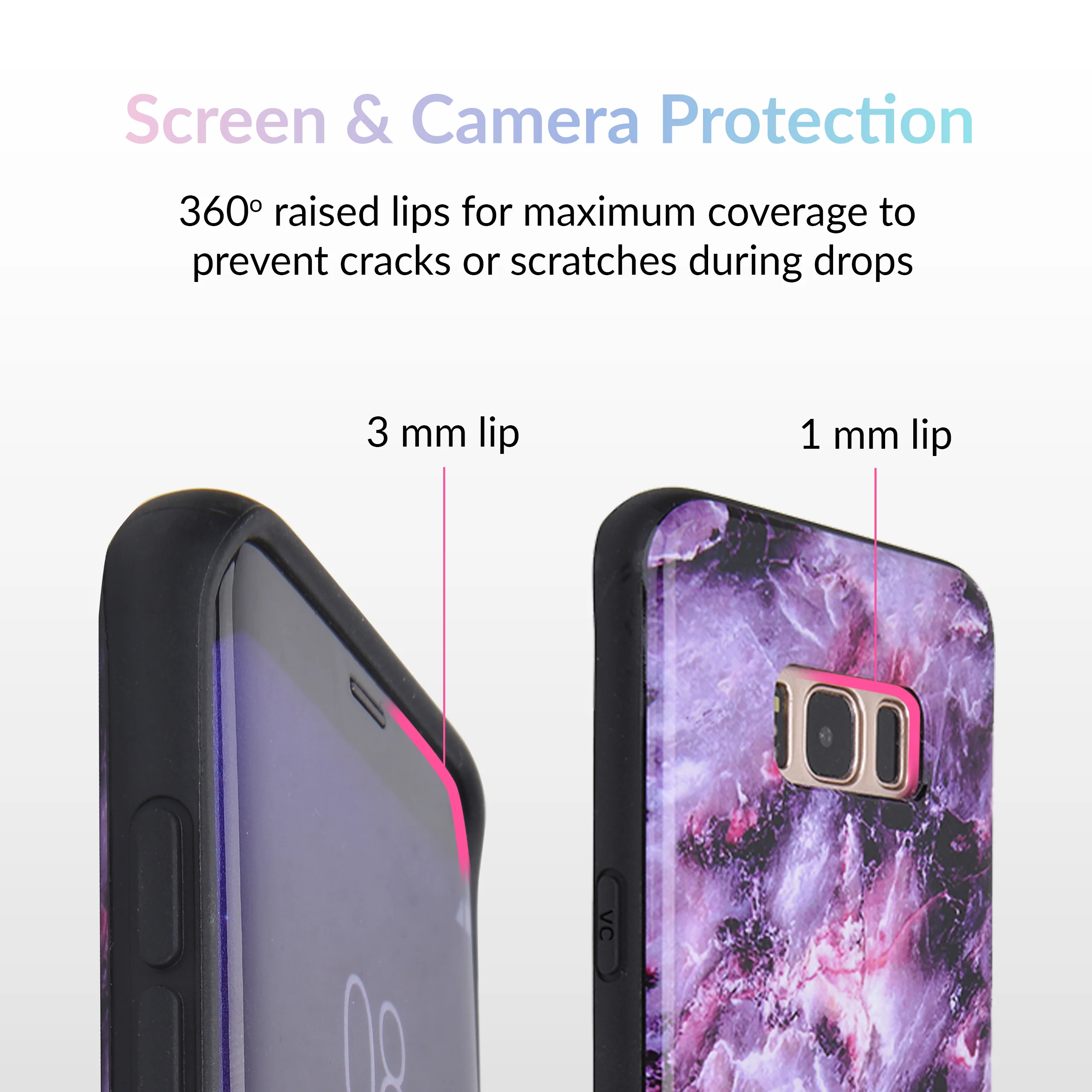 Purple Stone Marble Samsung Galaxy Case - Image 8