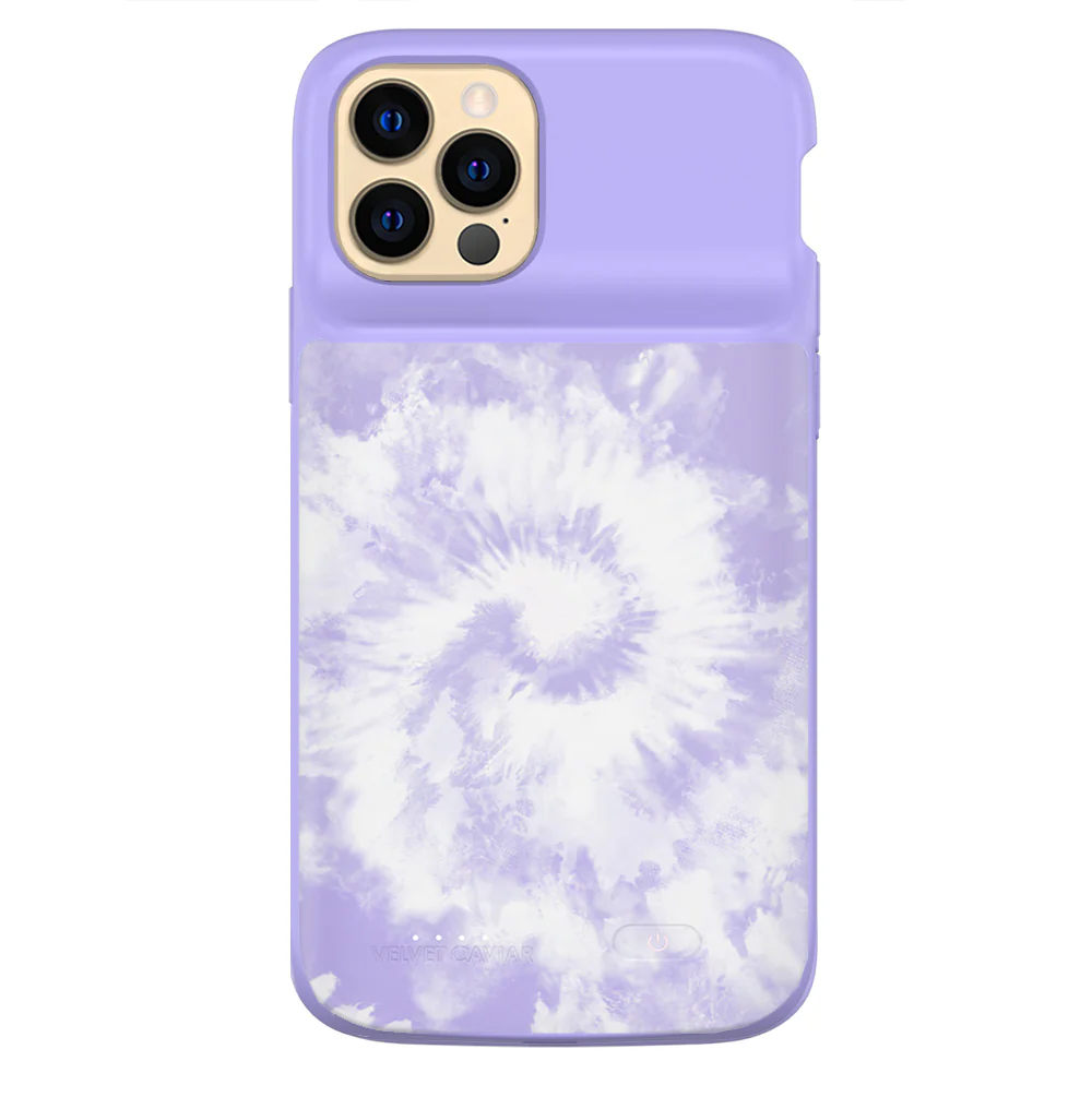 Purple Tie Dye iPhone Charging Case - Image 19