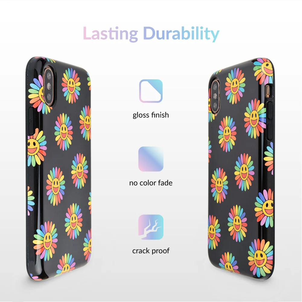 Rainbow Smiley iPhone Case - Image 11