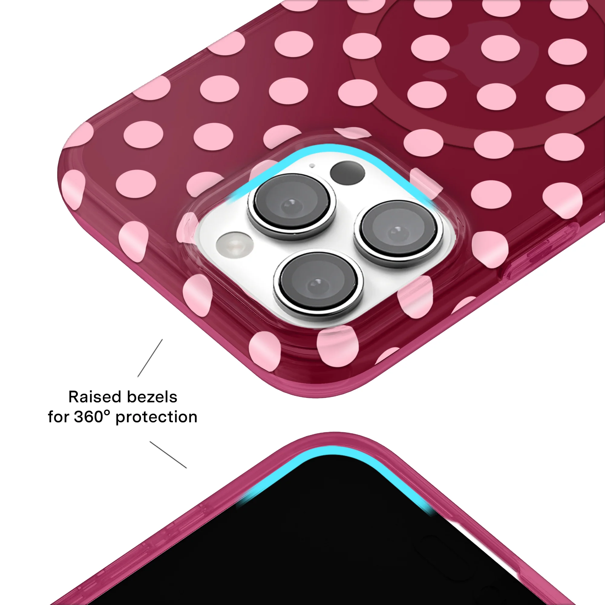 Raspberry Polka Dot iPhone Case - Image 23