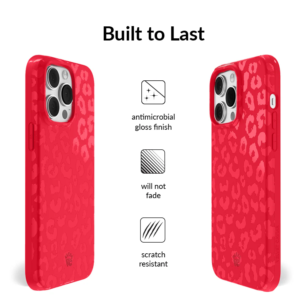 Red Hot Leopard iPhone Case - Image 48