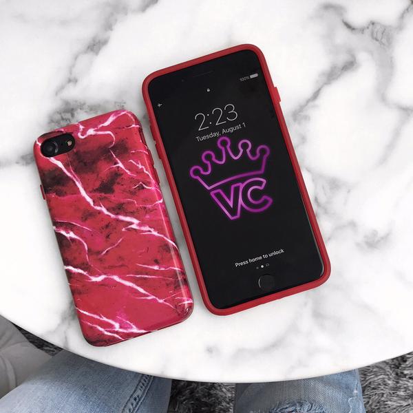 Red Velvet Marble iPhone Case - Image 39