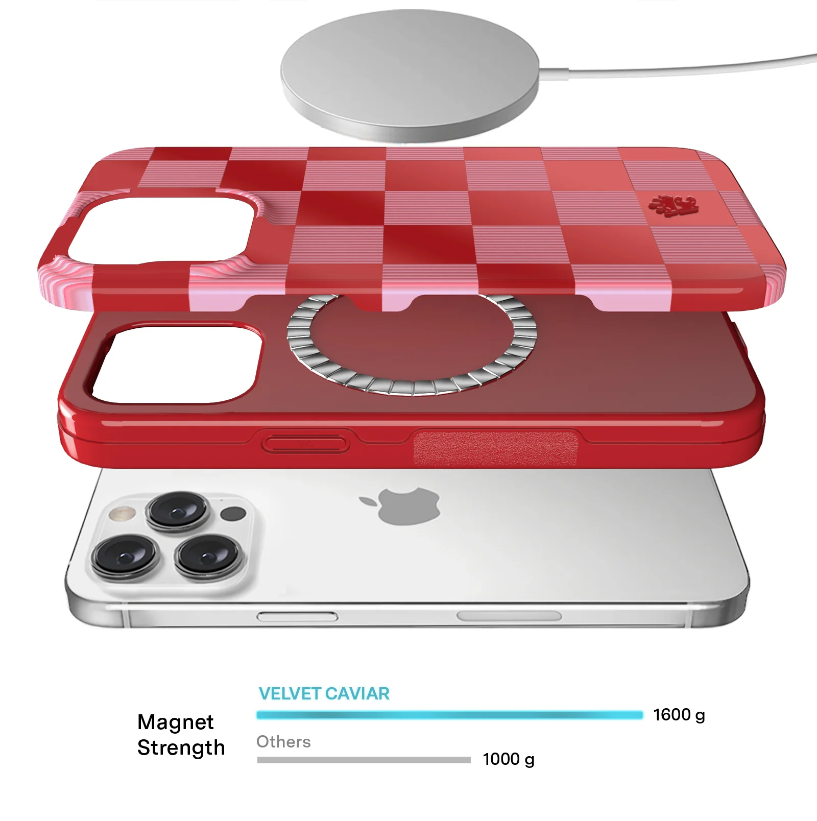 Rose Vibe Checkered iPhone Case - Image 10