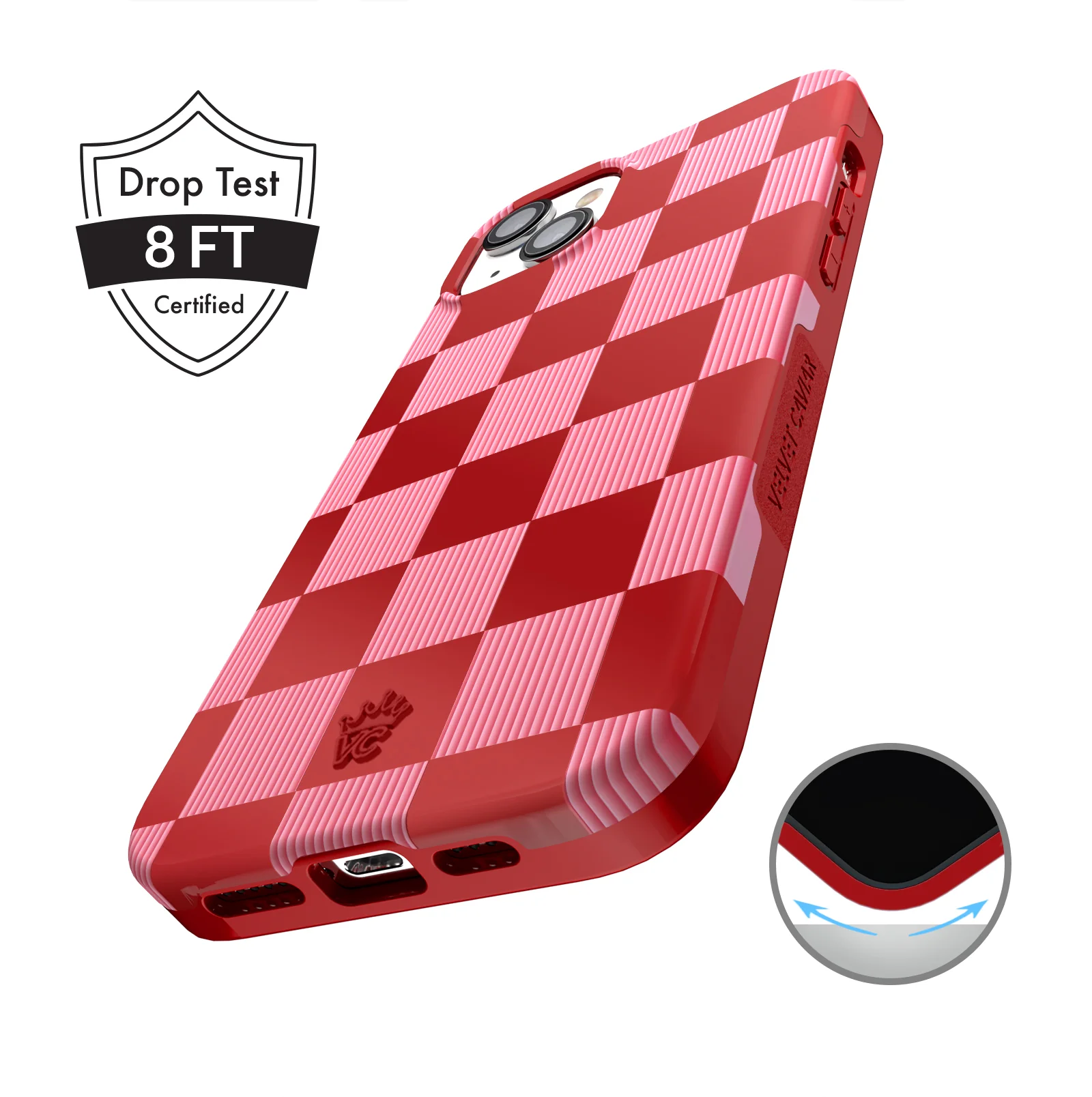 Rose Vibe Checkered iPhone Case - Image 23