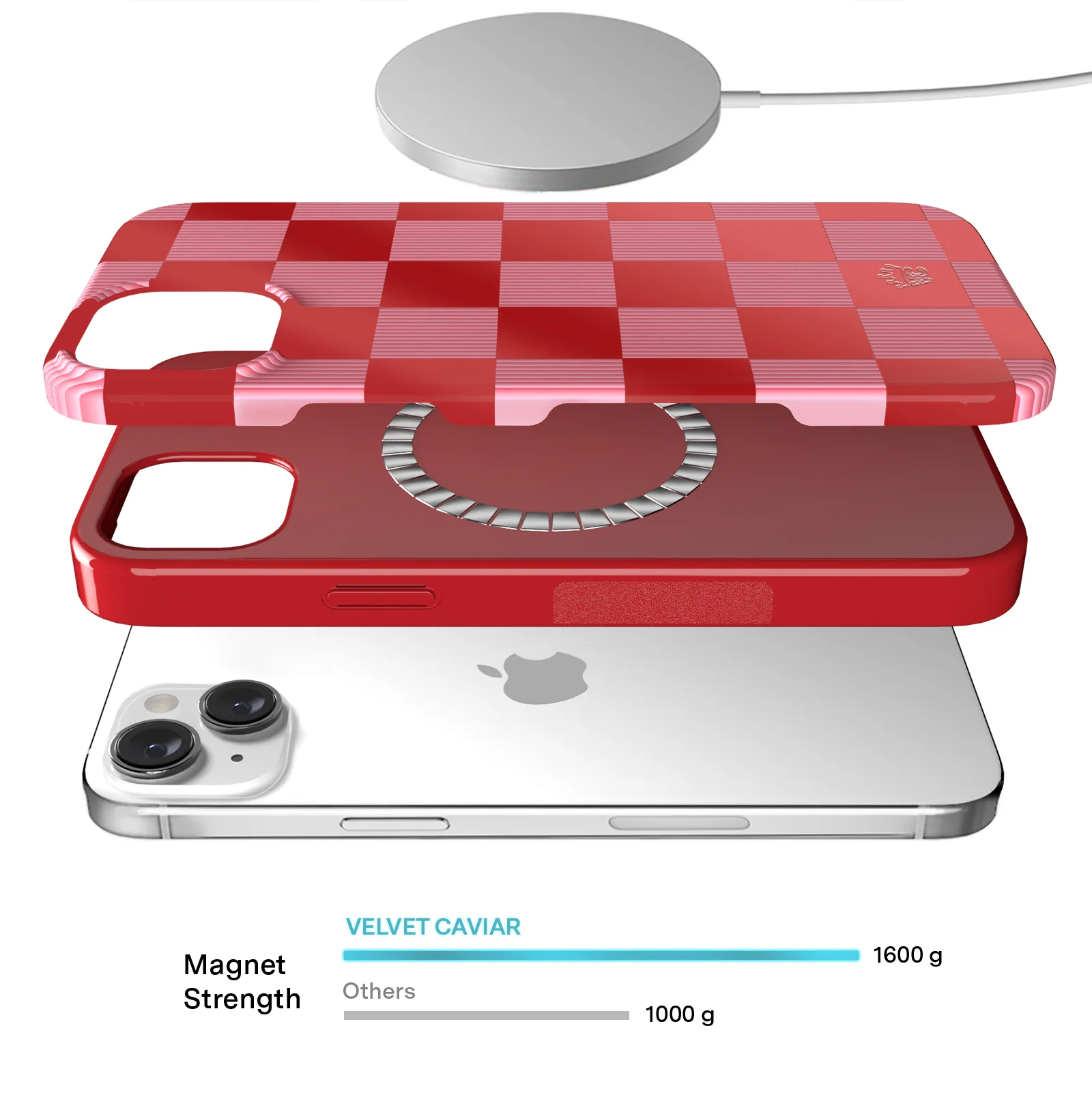 Rose Vibe Checkered iPhone Case - Image 52