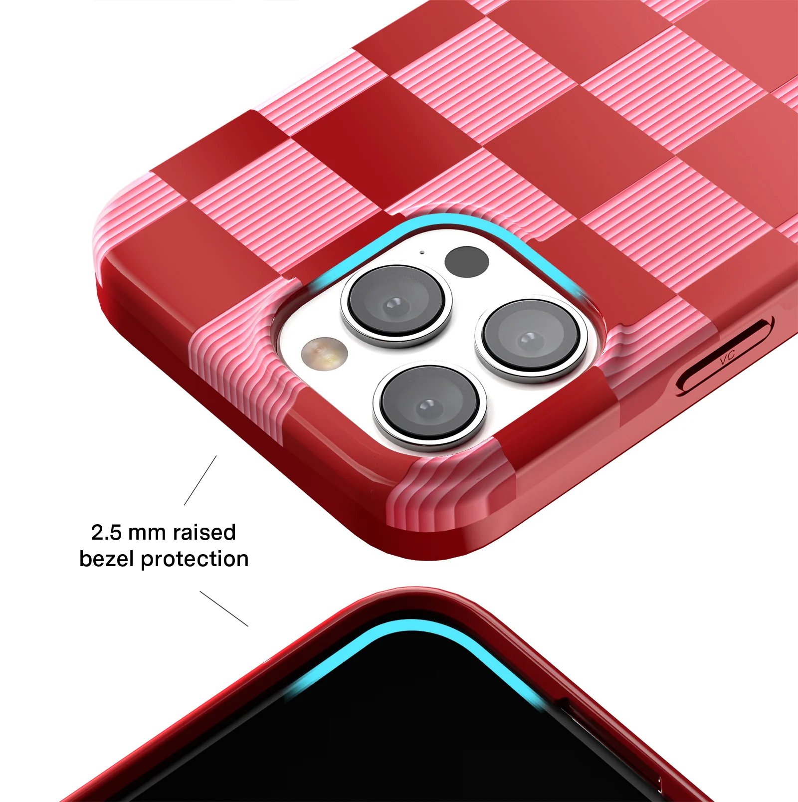Rose Vibe Checkered iPhone Case - Image 69