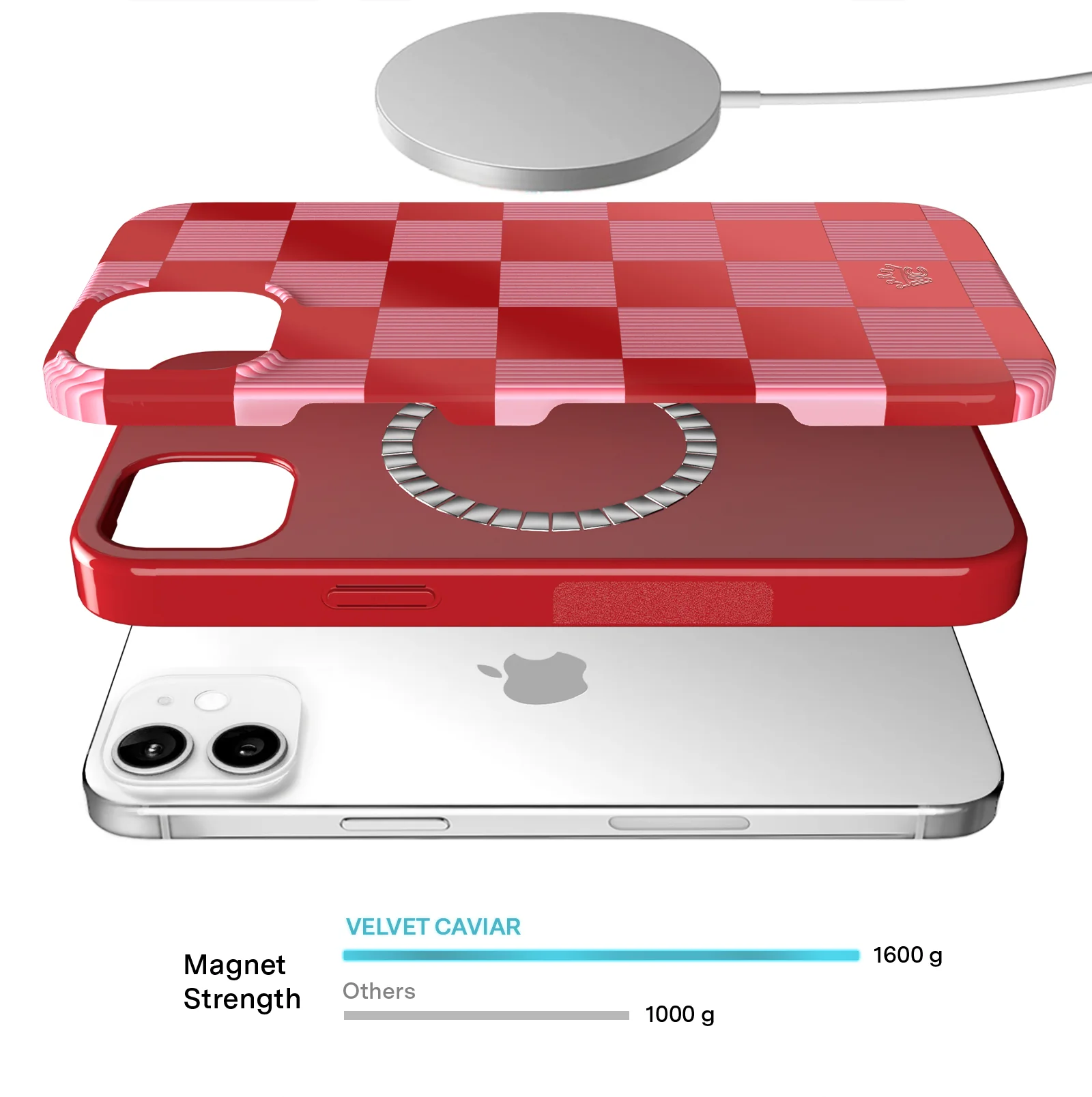 Rose Vibe Checkered iPhone Case - Image 76