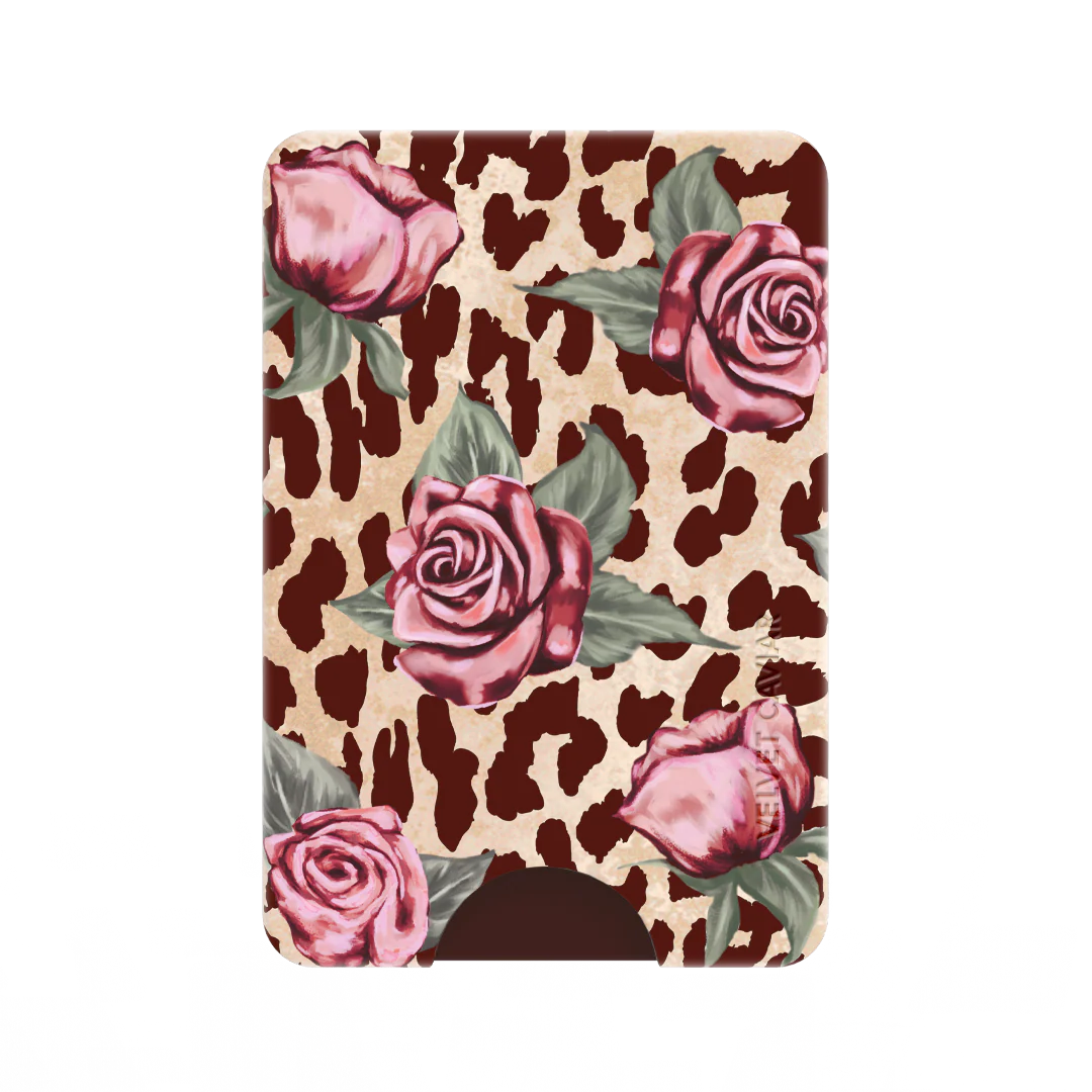 Rosy Leopard MagSafe Wallet