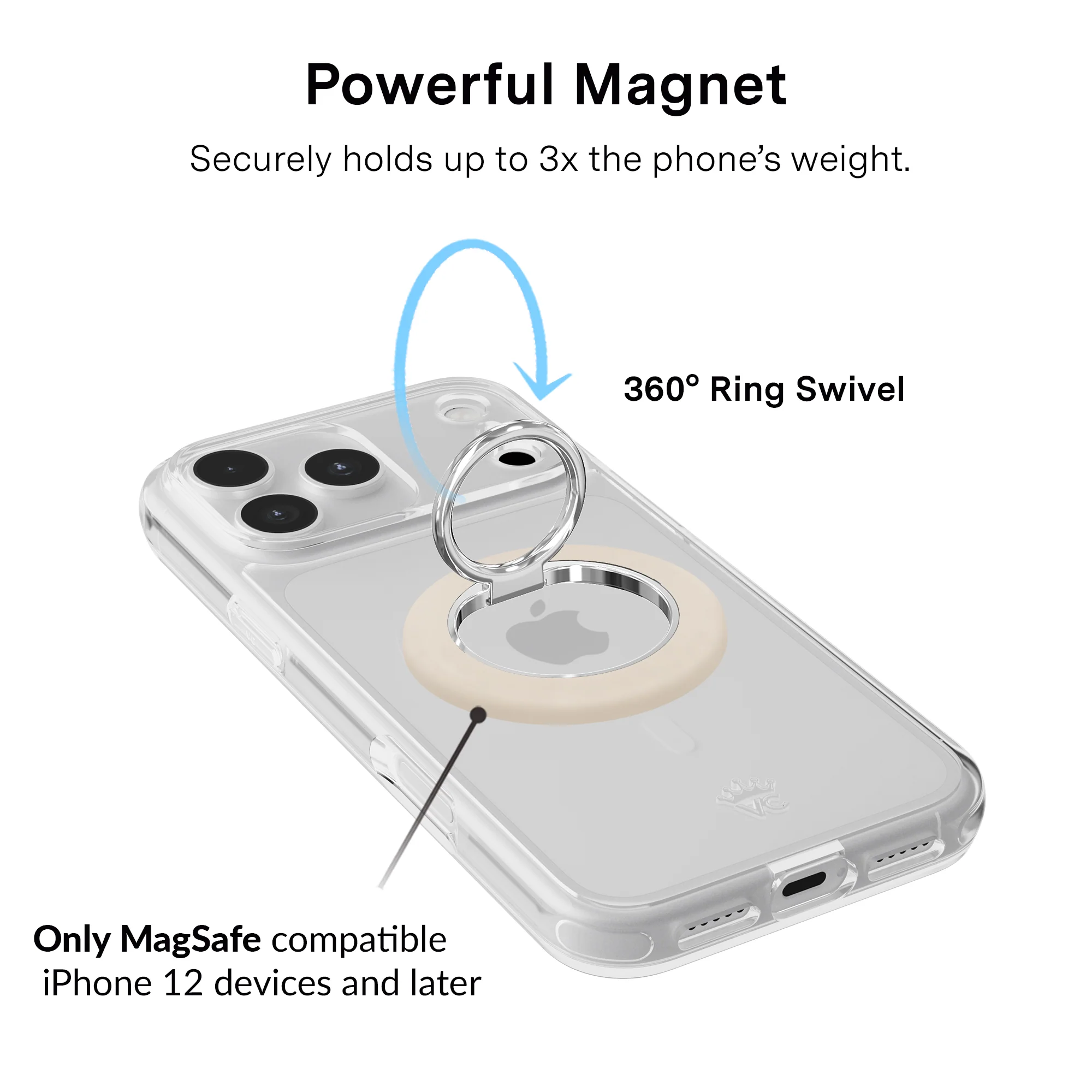 Sand Stone MagSafe Grip Ring - Image 2