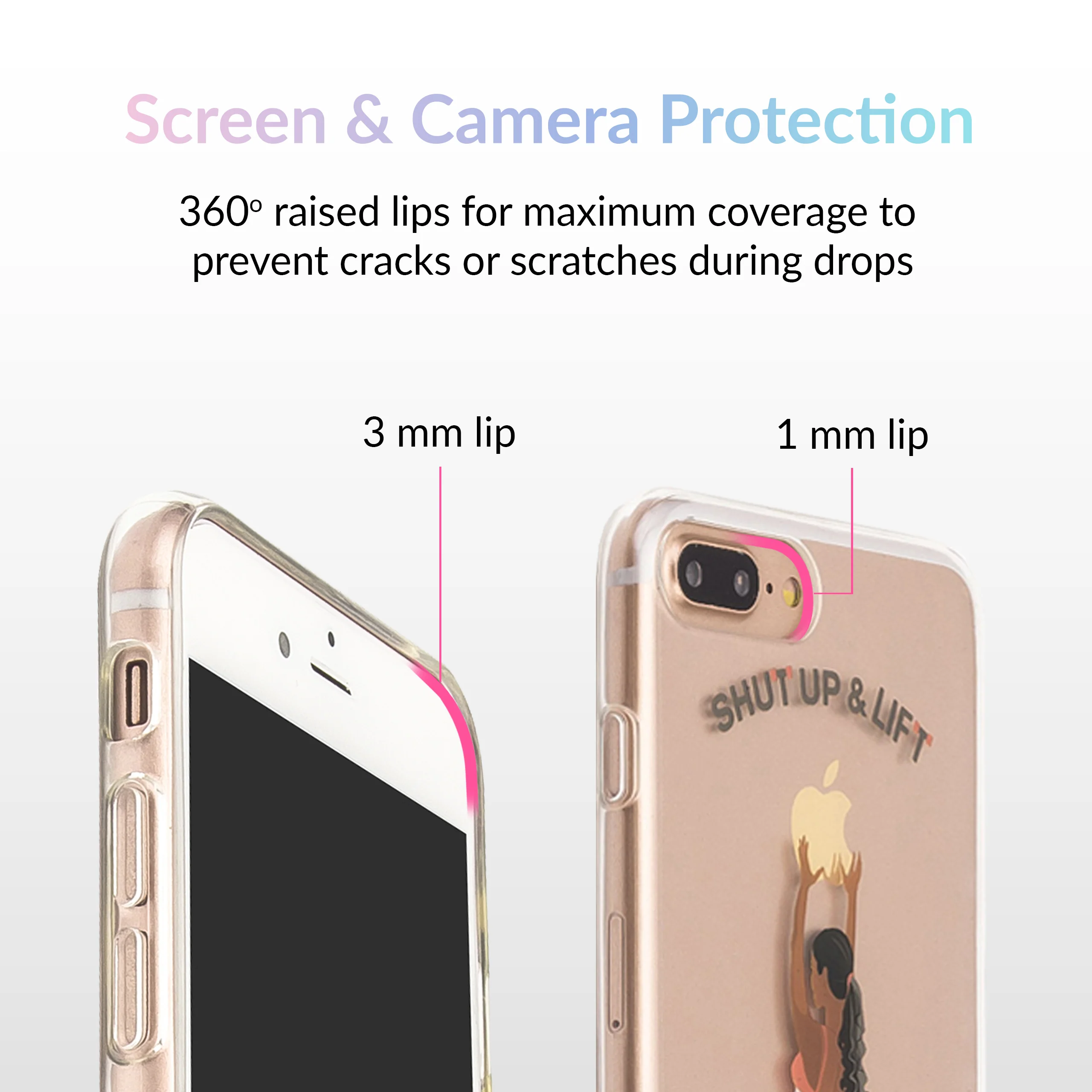 Shut Up & Lift iPhone Case Black Hair Pink Pants - Image 21