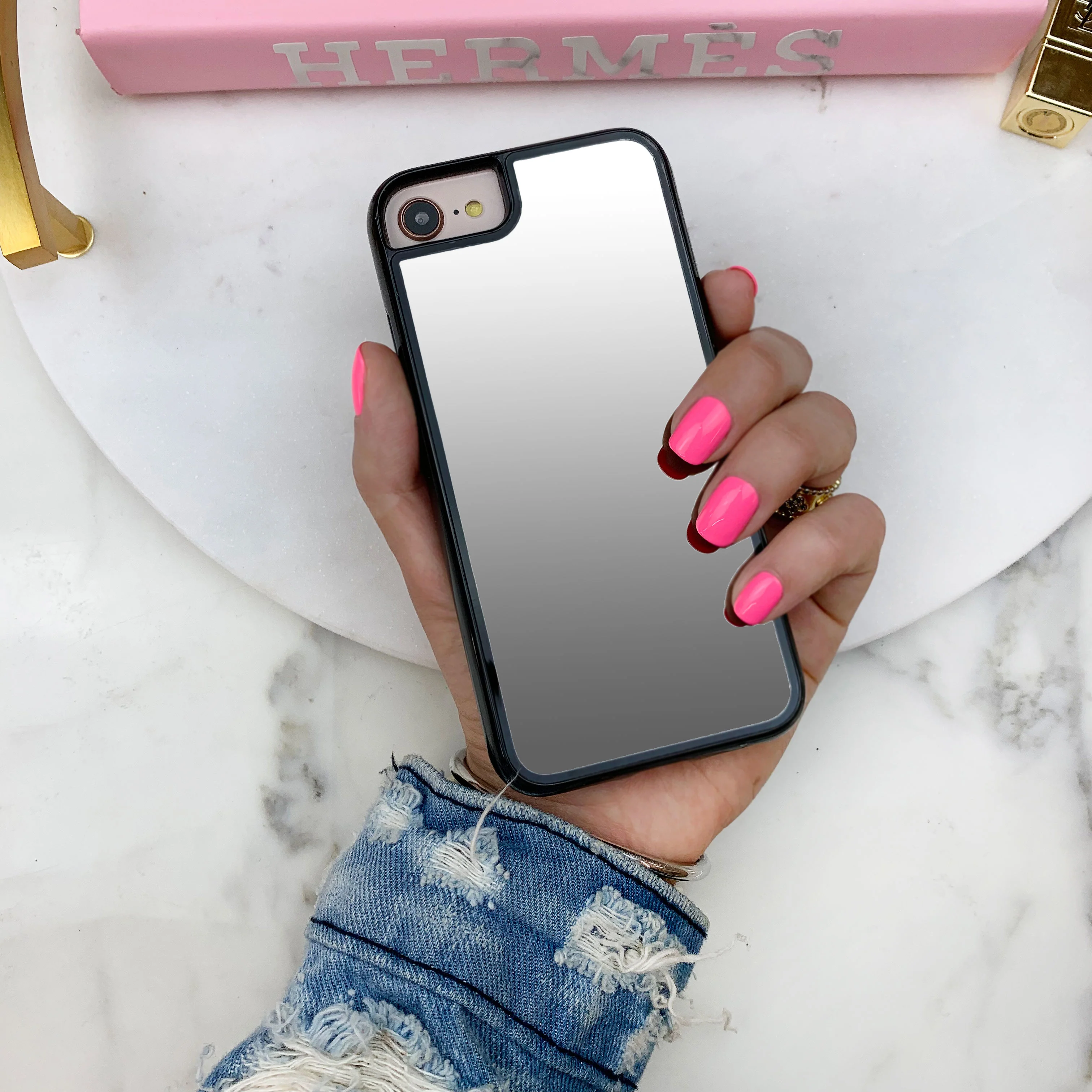 Silver Reflective Mirror iPhone Case - Image 8