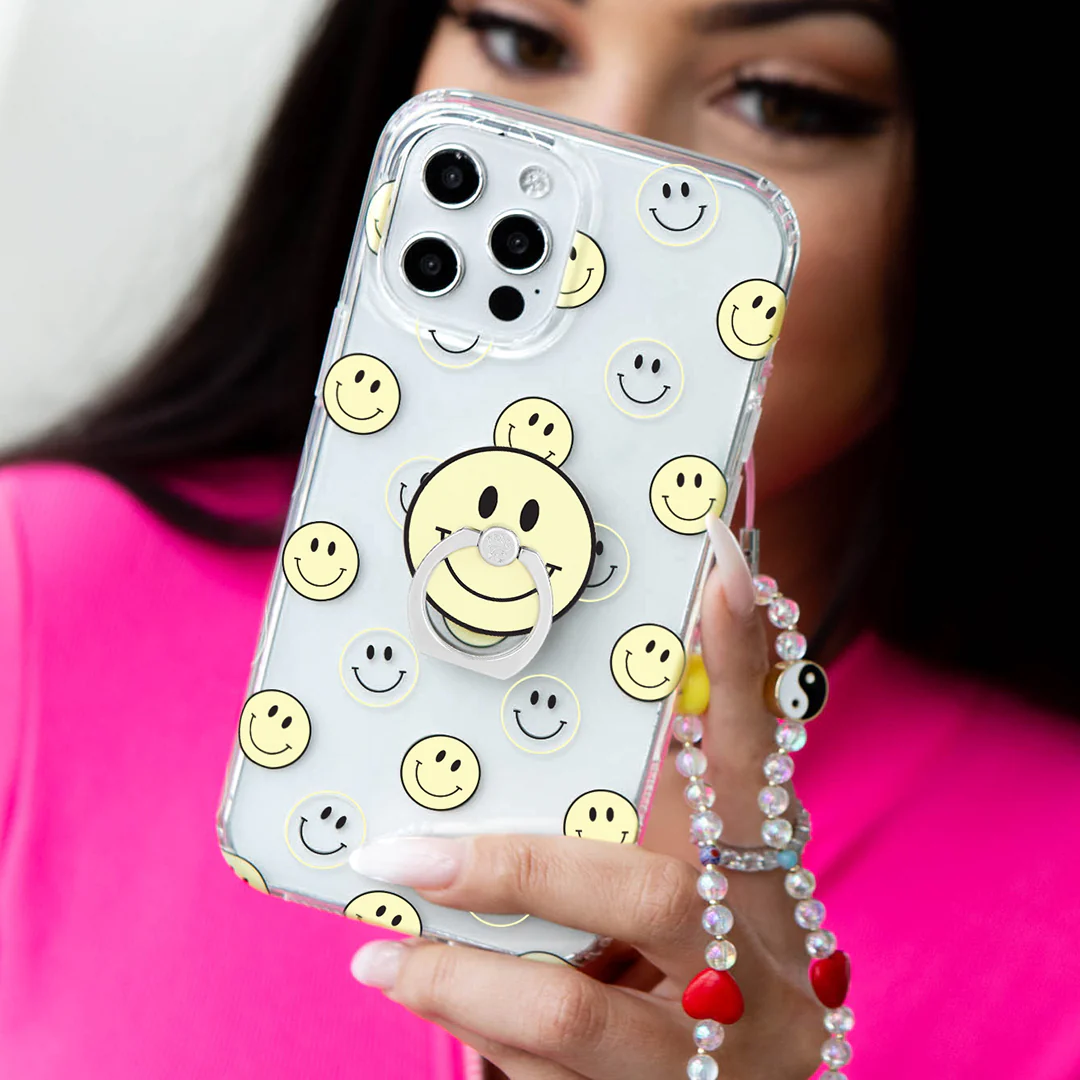 Smiley Clear iPhone Case - Image 32