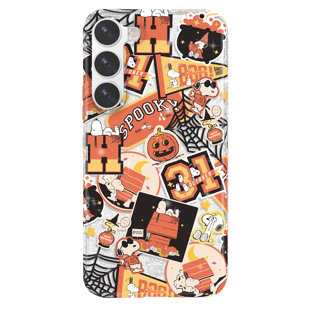 Snoopy Halloween Varsity Glitter Samsung Case - Image 36