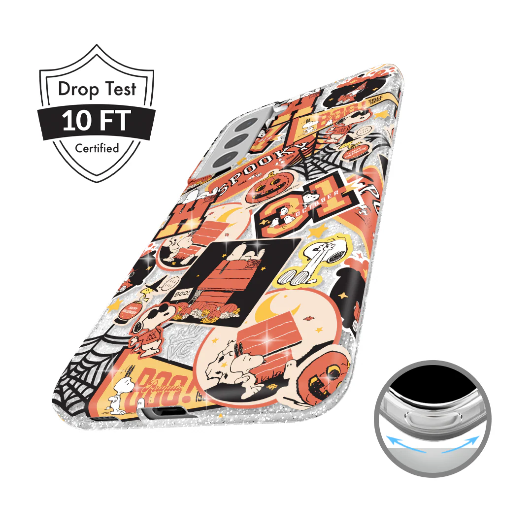 Snoopy Halloween Varsity Glitter Samsung Case - Image 54