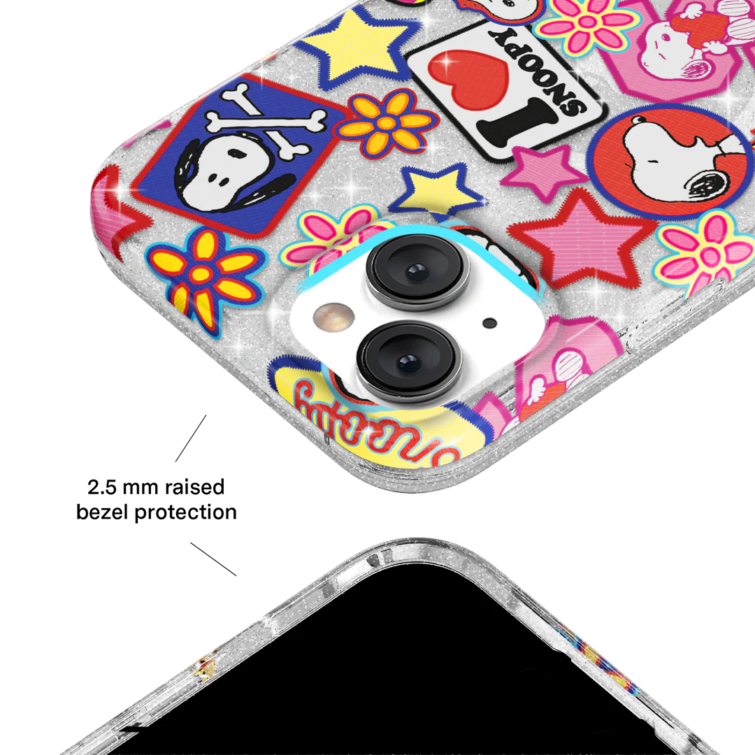 Snoopy Patchwork Glitter iPhone Case - Image 22
