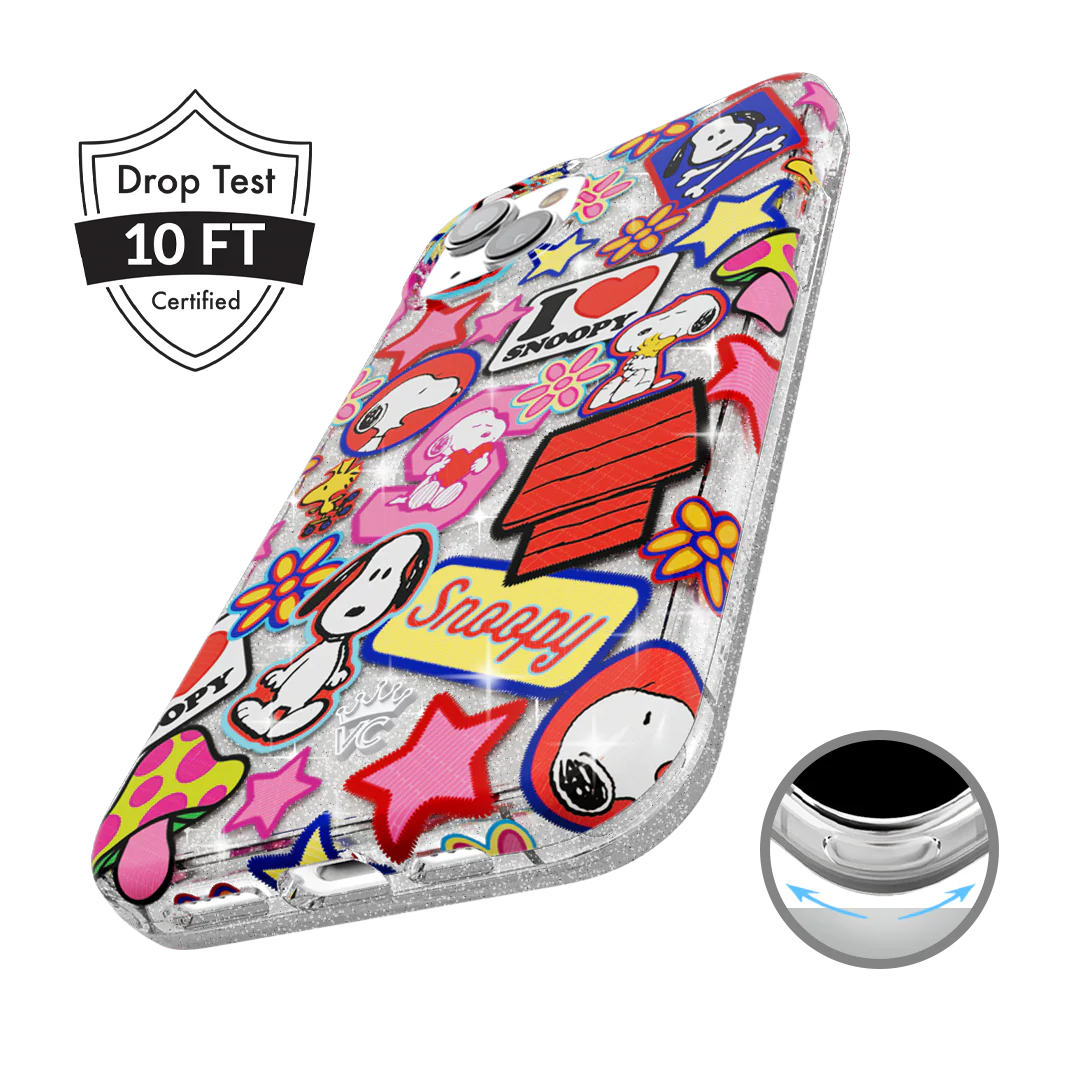 Snoopy Patchwork Glitter iPhone Case - Image 24
