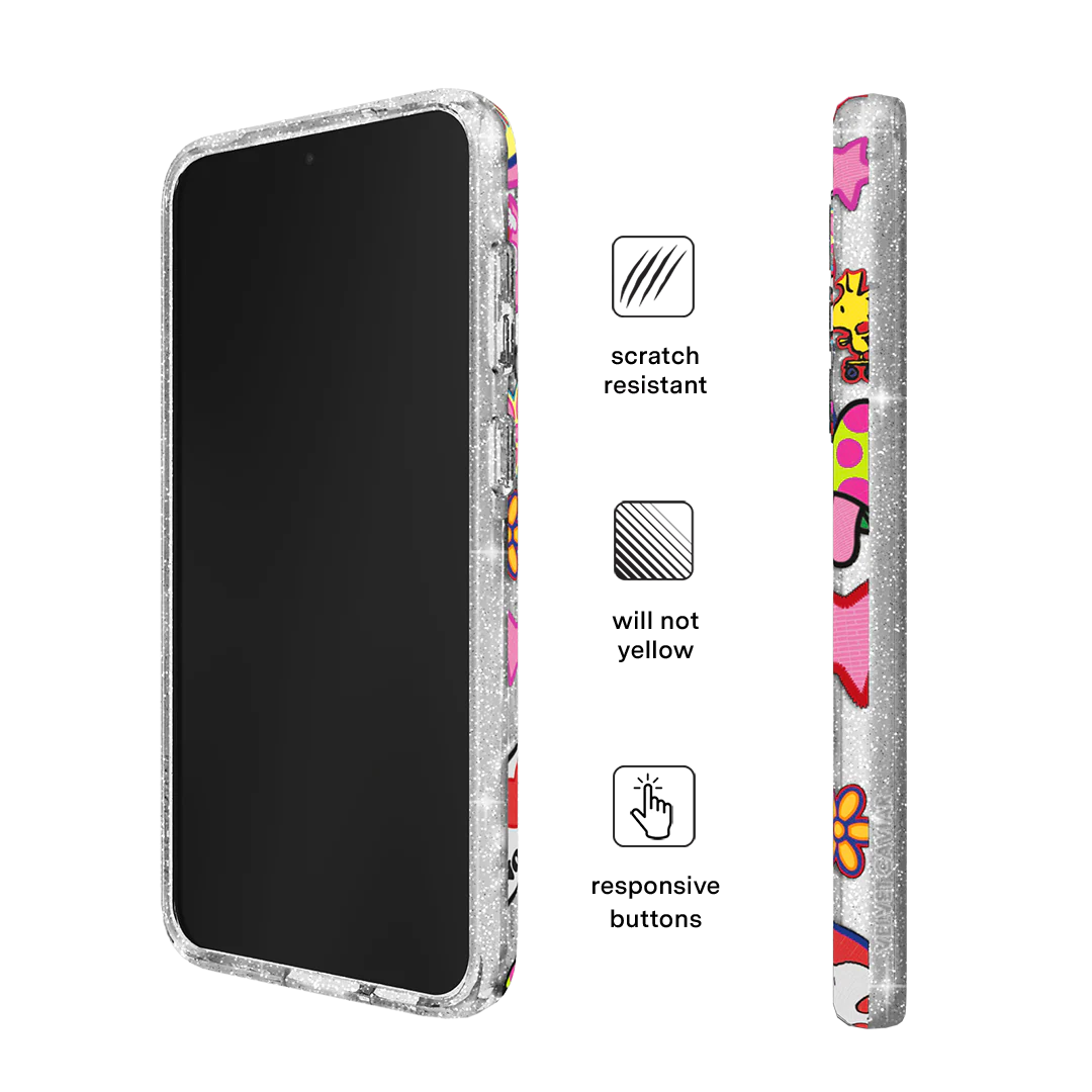 Snoopy Patchwork Glitter Samsung Case - Image 20