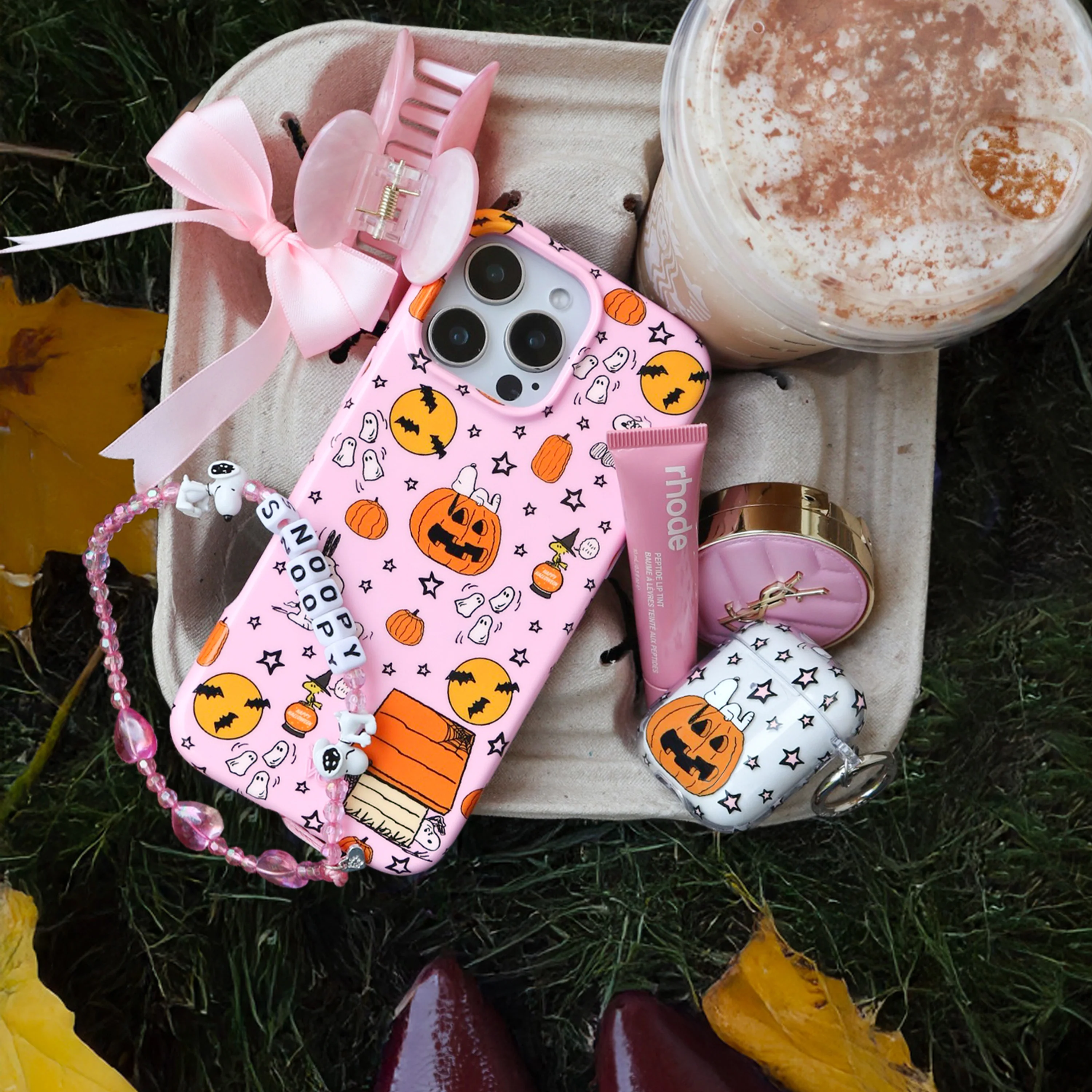 Snoopy Pumpkin AirPod Case - Image 2