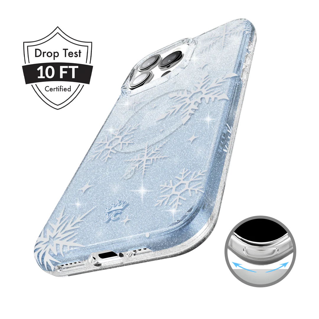 Snow Angel Glitter iPhone Case - Image 25