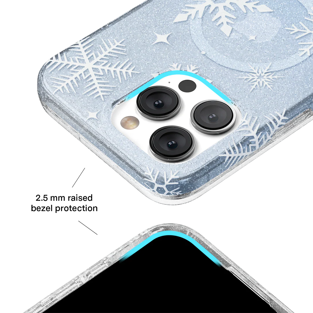 Snow Angel Glitter iPhone Case - Image 53
