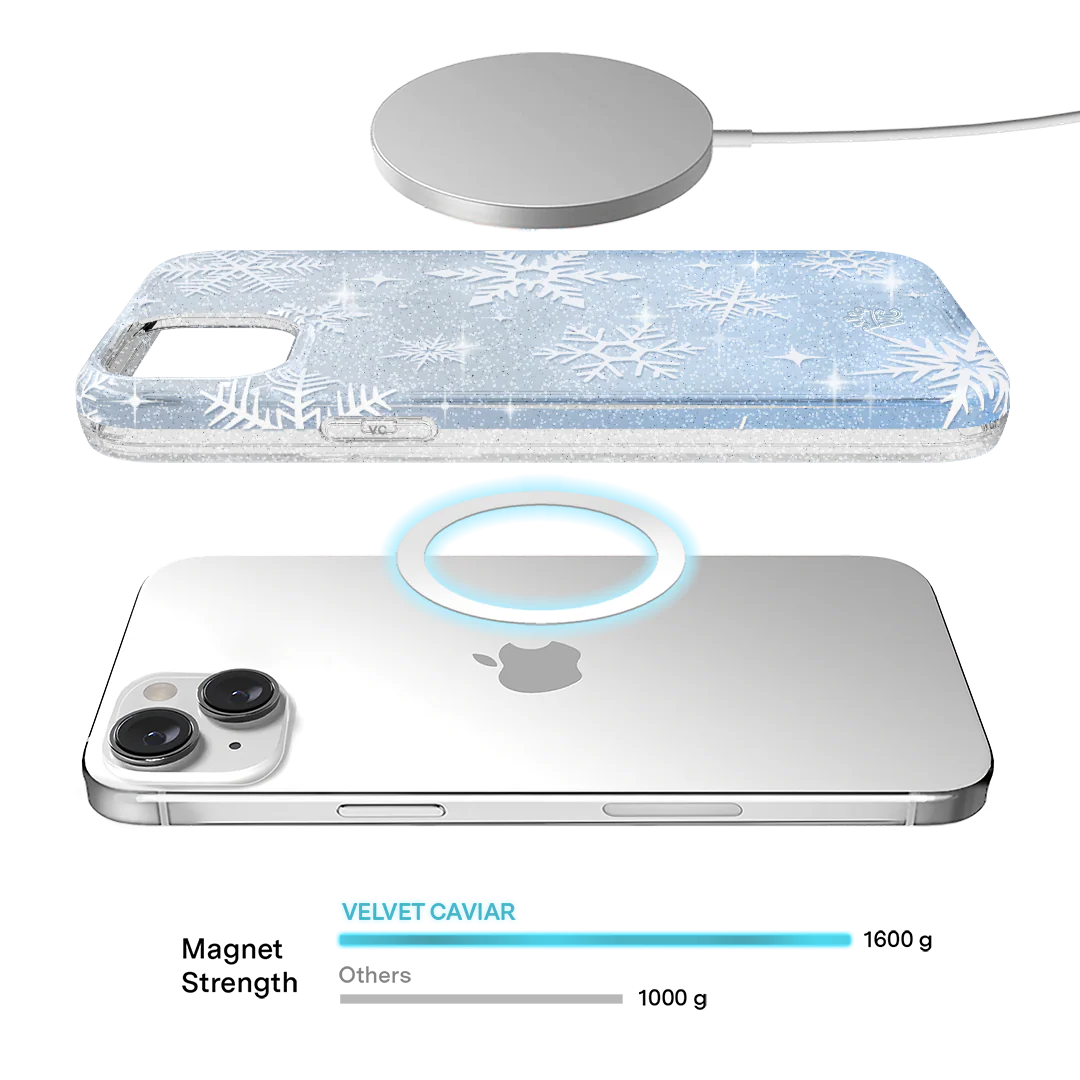 Snow Angel Glitter iPhone Case - Image 96