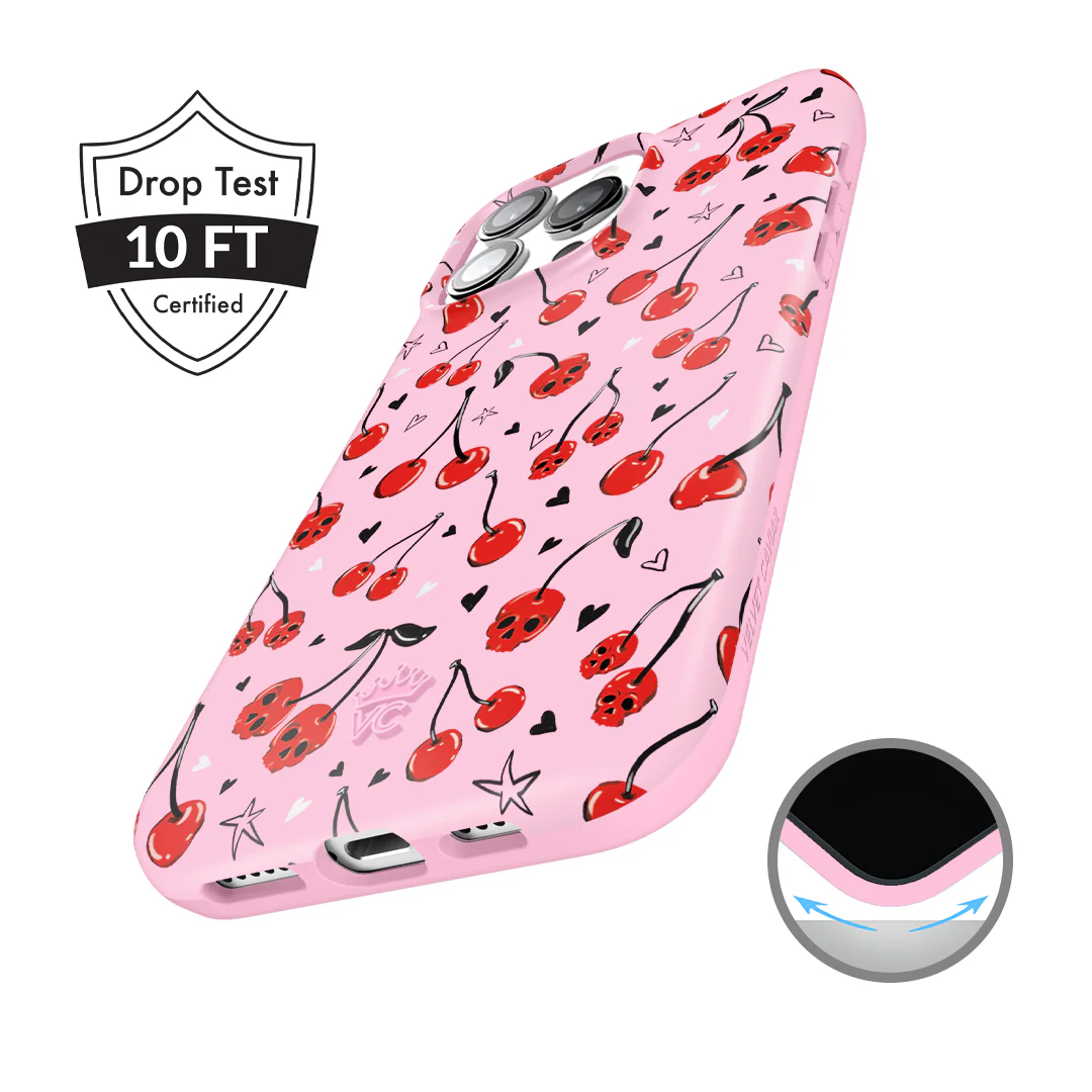 Sour Cherry Skulls iPhone Case - Image 9