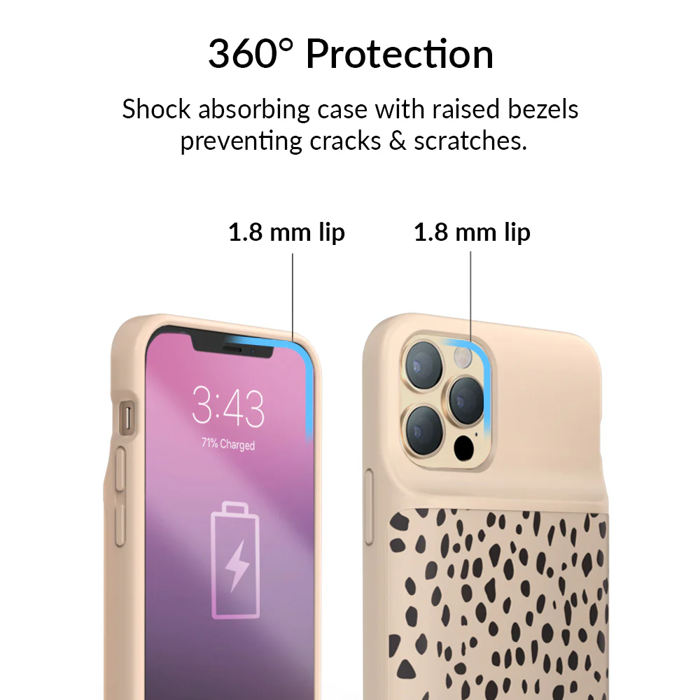 Spotted Cheetah iPhone Charging Case - Image 47