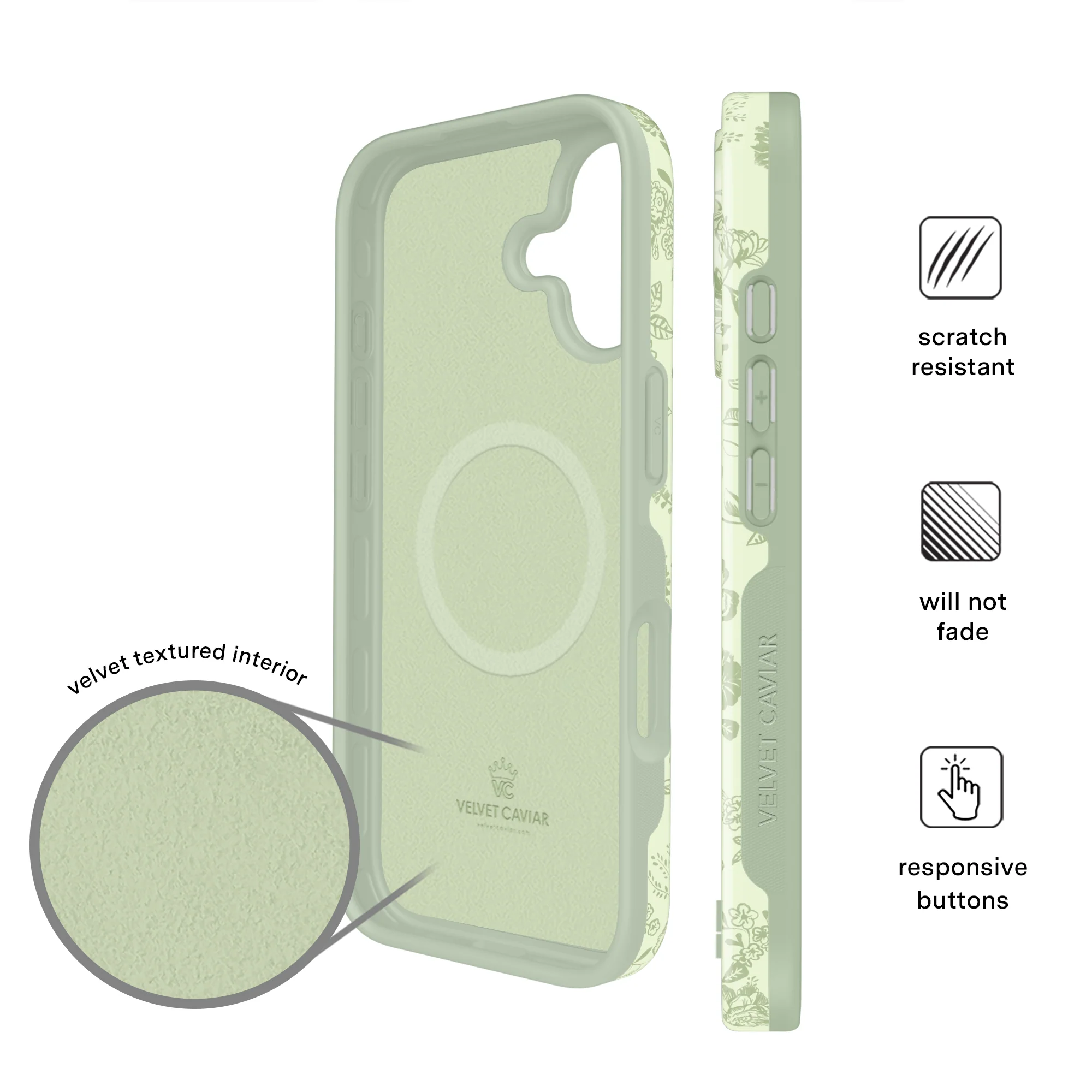 Storybook Sage Floral iPhone Case - Image 60