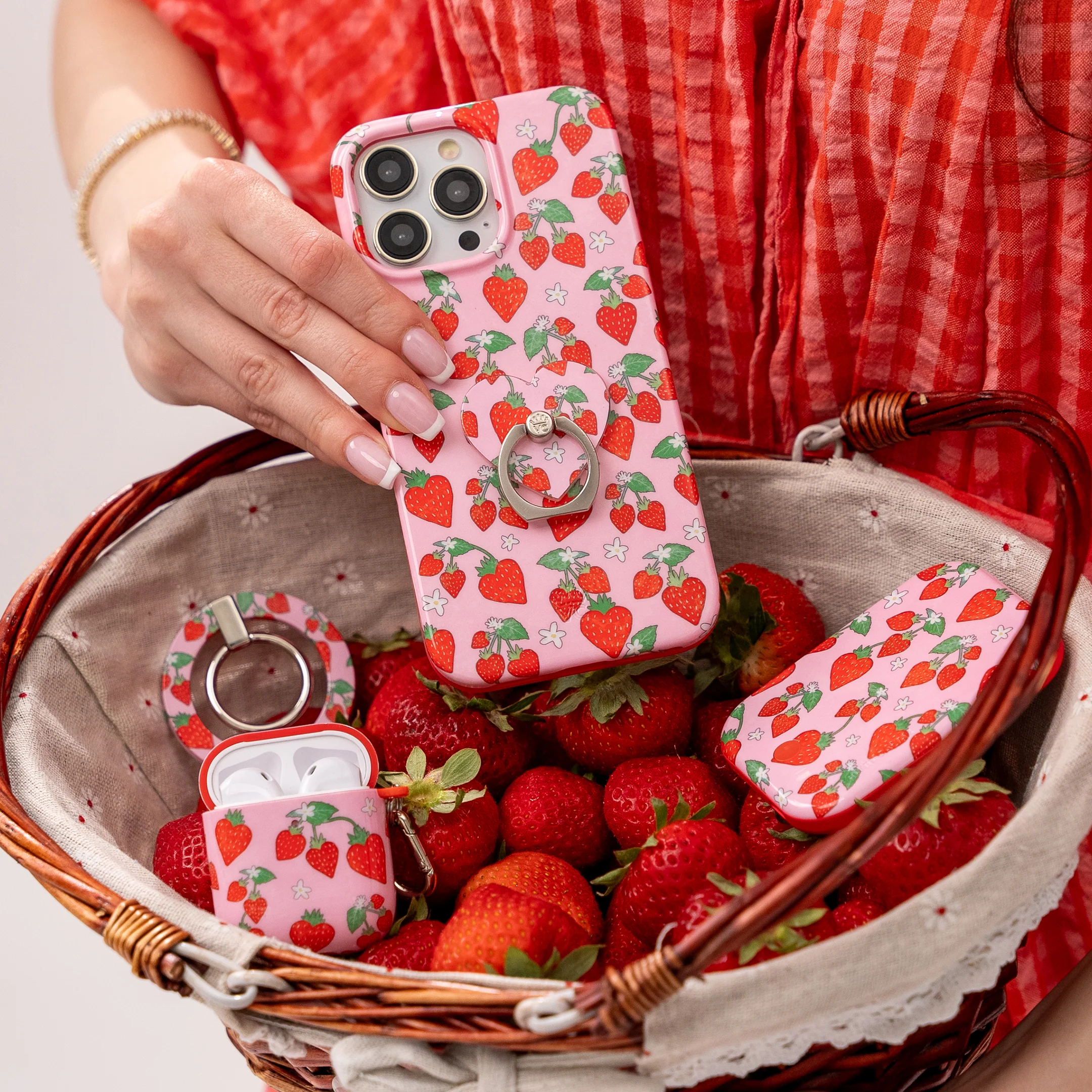 Strawberry Sweethearts AirPod Case - Image 2