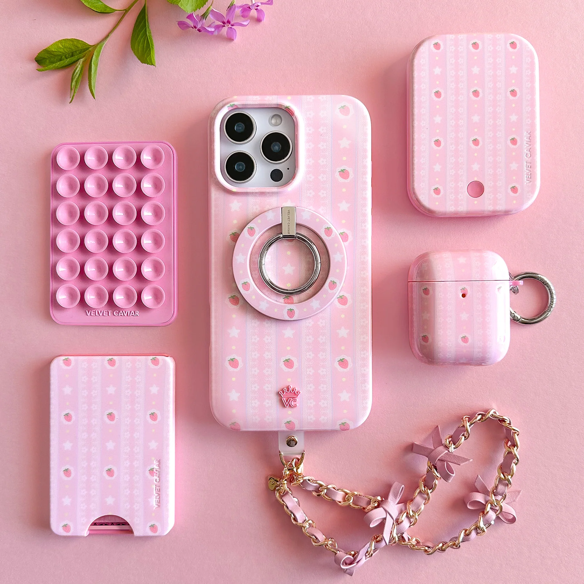 Strawberry Macaron AirPod Case - Image 24